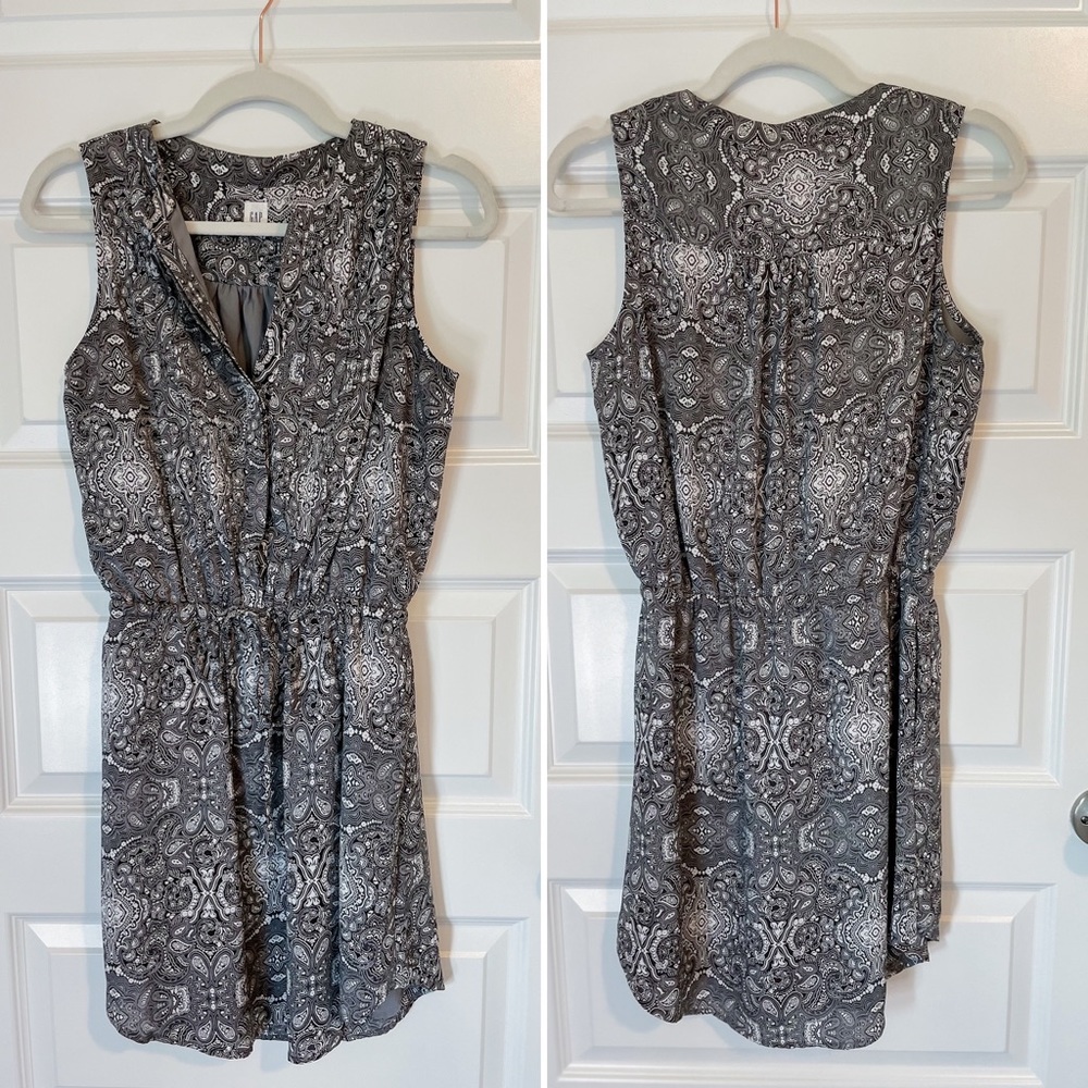 Gap grey paisley dress - XS